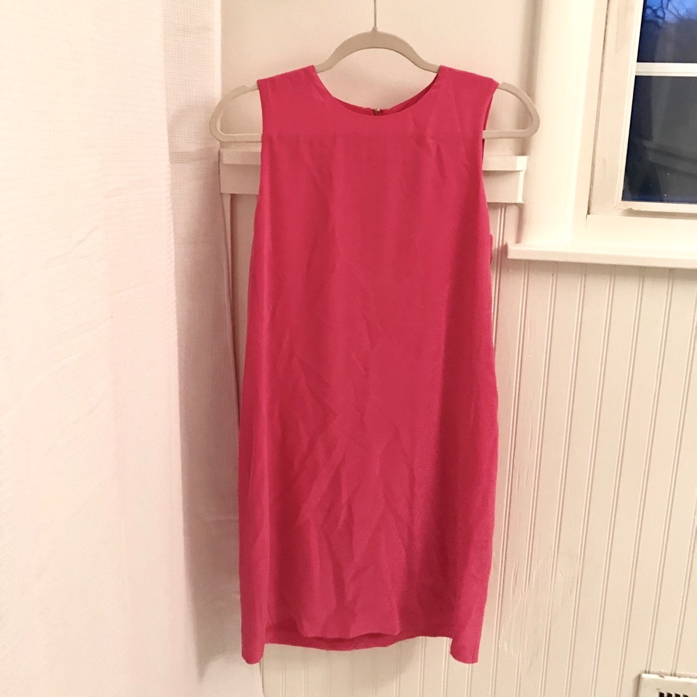 Adorable Pink Silk Swing Dress